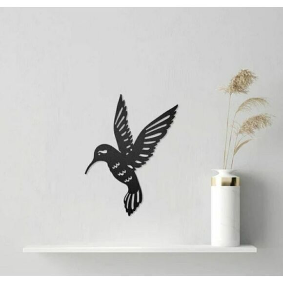 Metal Hummingbird Wall Decor - Teal - Picture 2 of 12